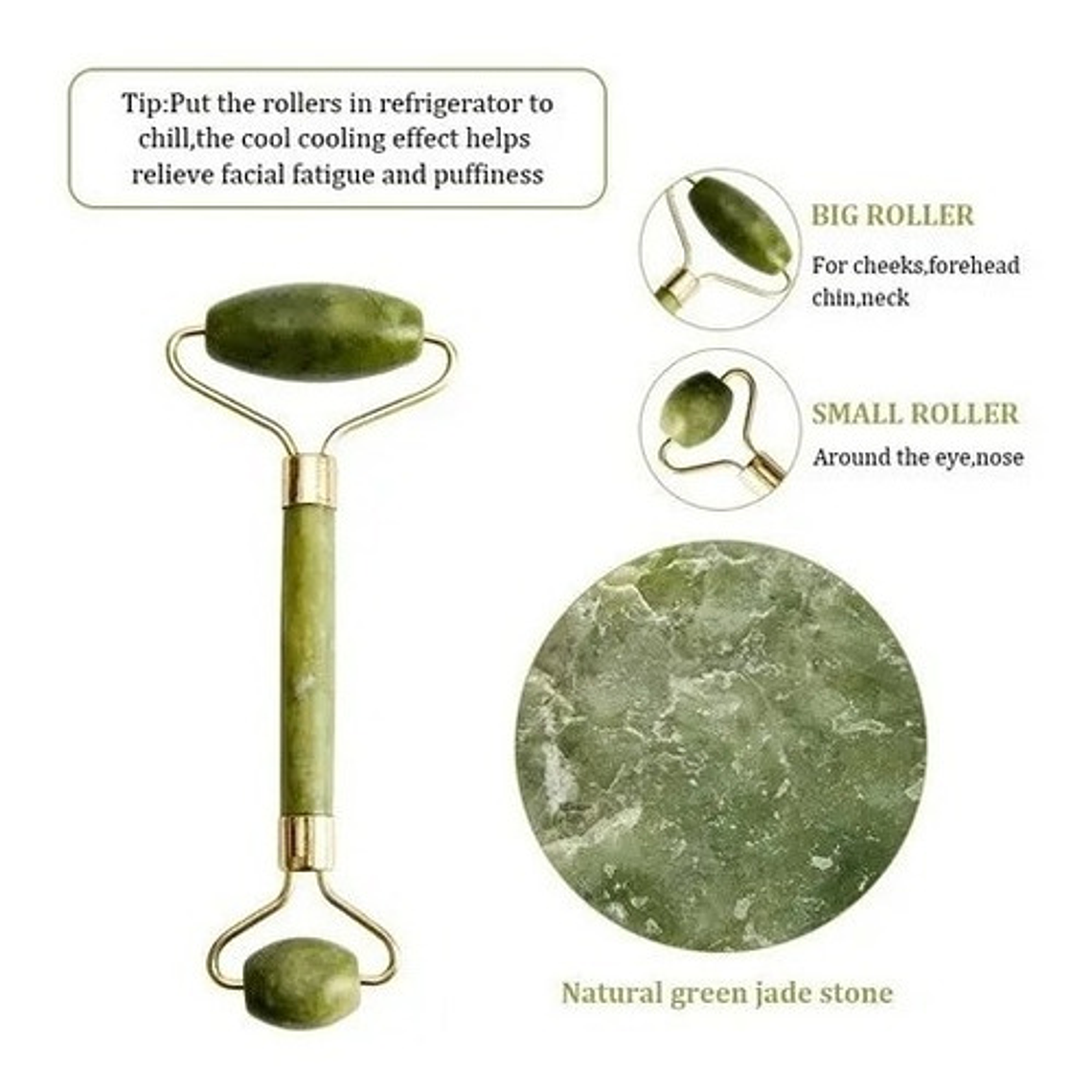Masajeador Rodillo De Rostro Manual 3