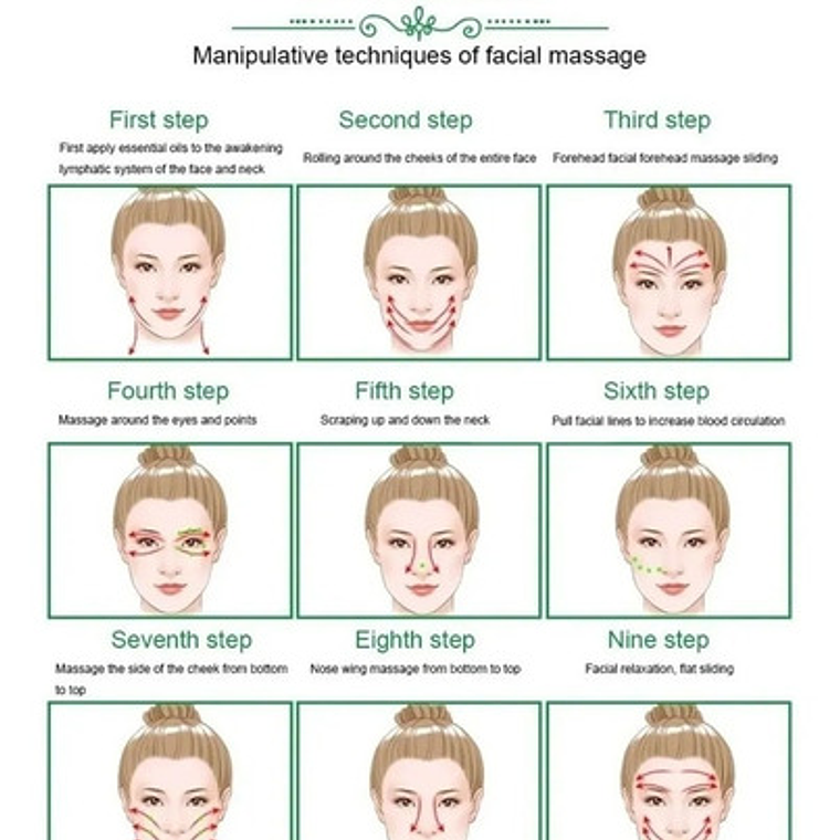 Masajeador Rodillo De Rostro Manual 4