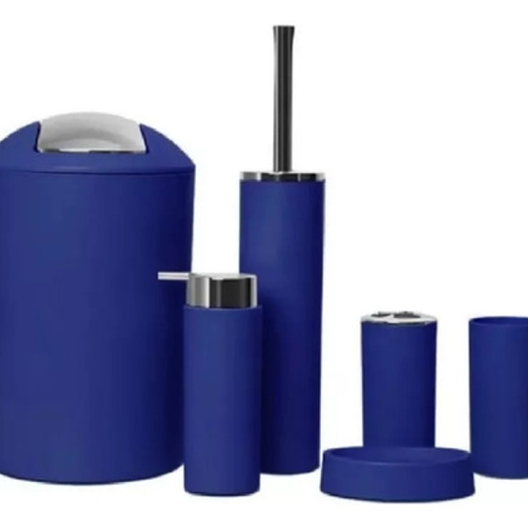 Juego De Baño 6 Accesorios Elegante Colores 6