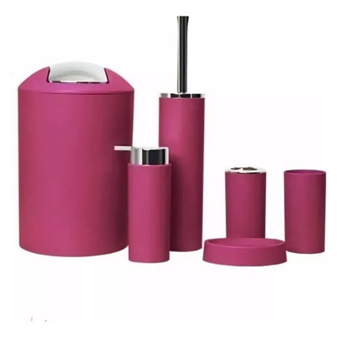 Juego De Baño 6 Accesorios Elegante Colores 8