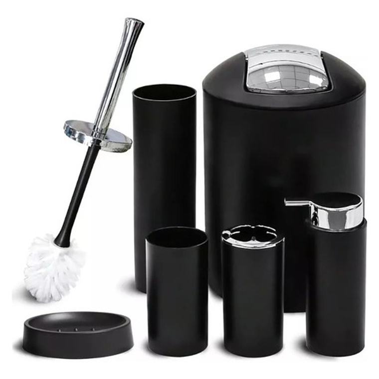 Juego De Baño 6 Accesorios Elegante Colores 10