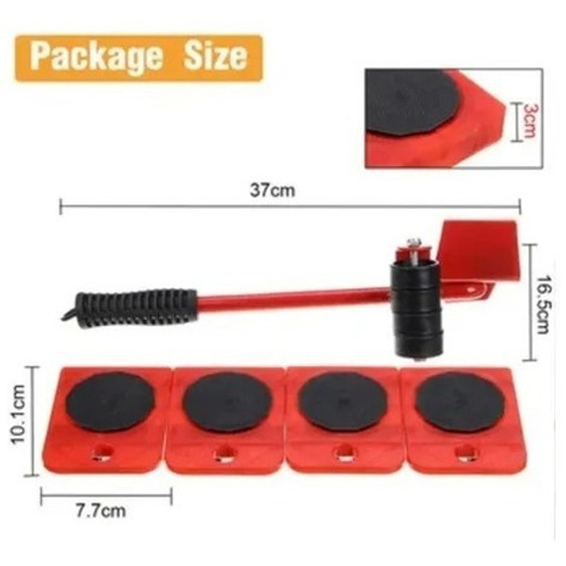 Set Para Mover Artefactos Muebles Pesados Sin Esfuerzo Casa 6