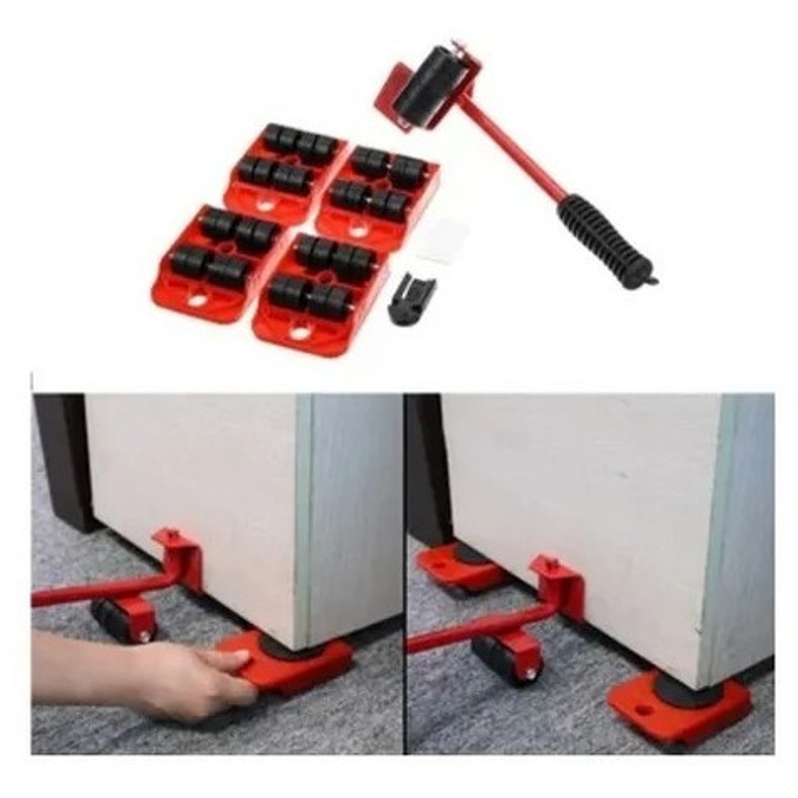 Set Para Mover Artefactos Muebles Pesados Sin Esfuerzo Casa 9
