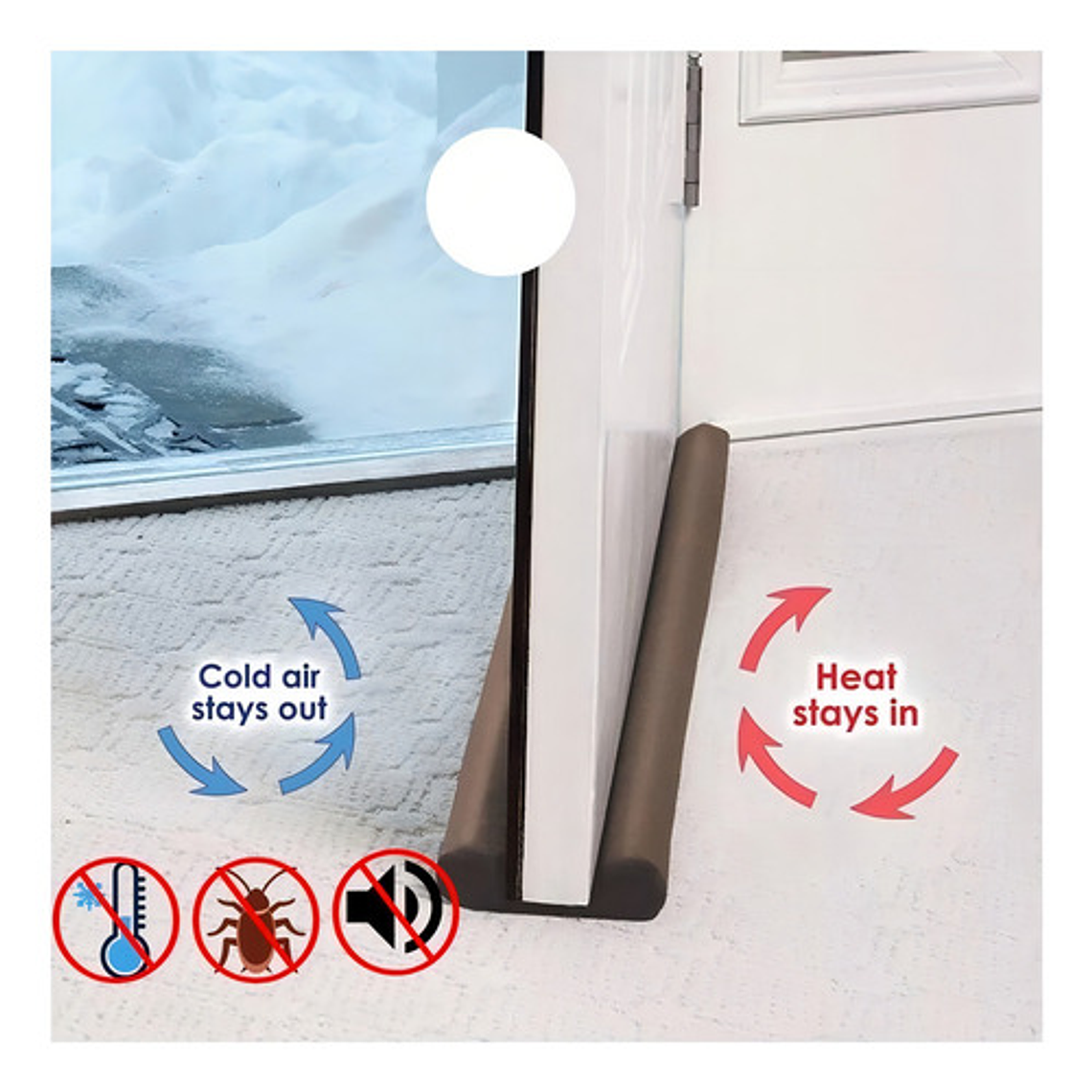 Aislante Frió Y Polvo Para Puertas Y Ventanas 2