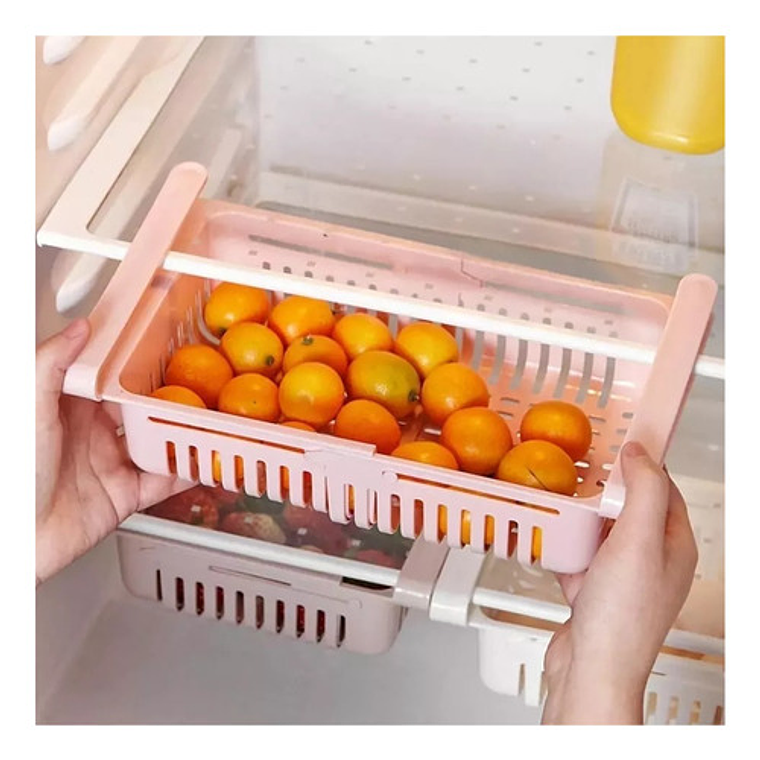 Pack 4 Organizador Refrigerador Gavetas Extensible  3