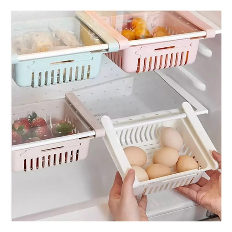 Pack 4 Organizador Refrigerador Gavetas Extensible  8