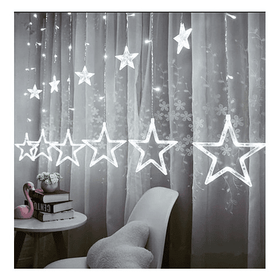 Luces Navidad Guirnalda Cascada Estrella 3m 7005