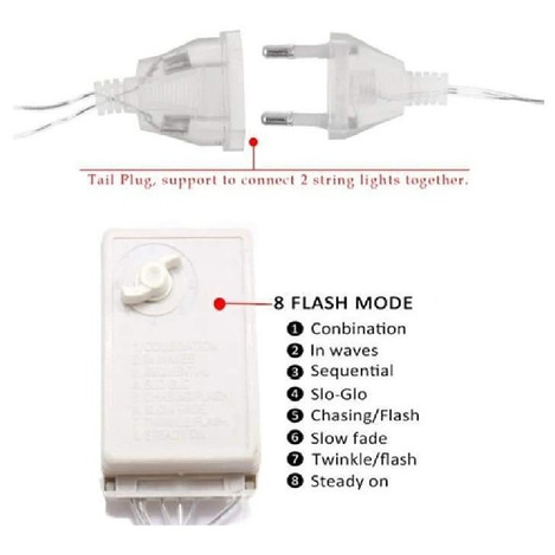 Luces Navidad Guirnalda Cascada Estrella 3m 7005 5