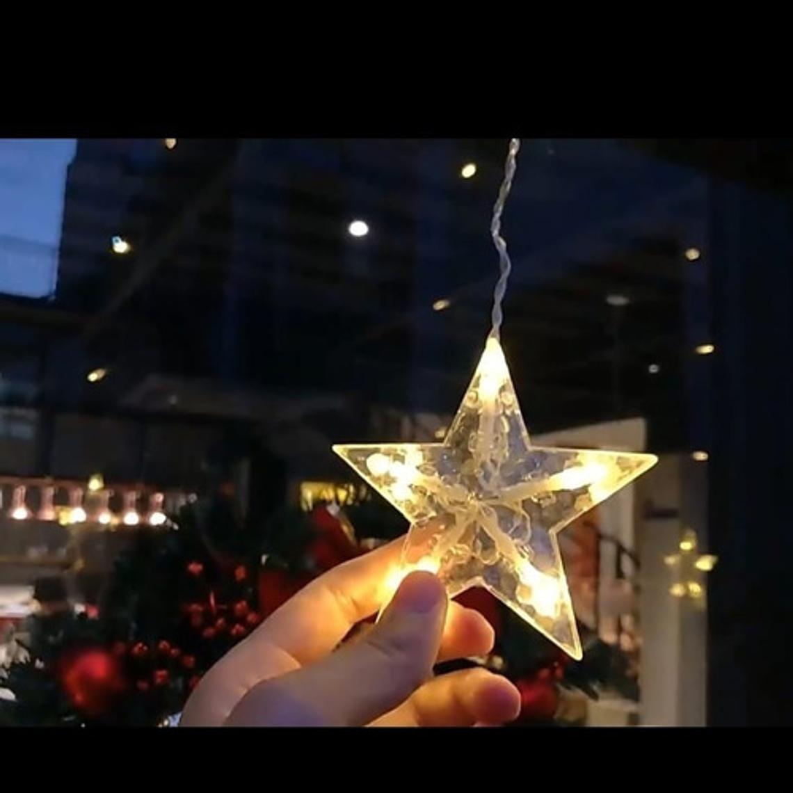 Luces Navidad Guirnalda Cascada Estrella 3m 7005 6