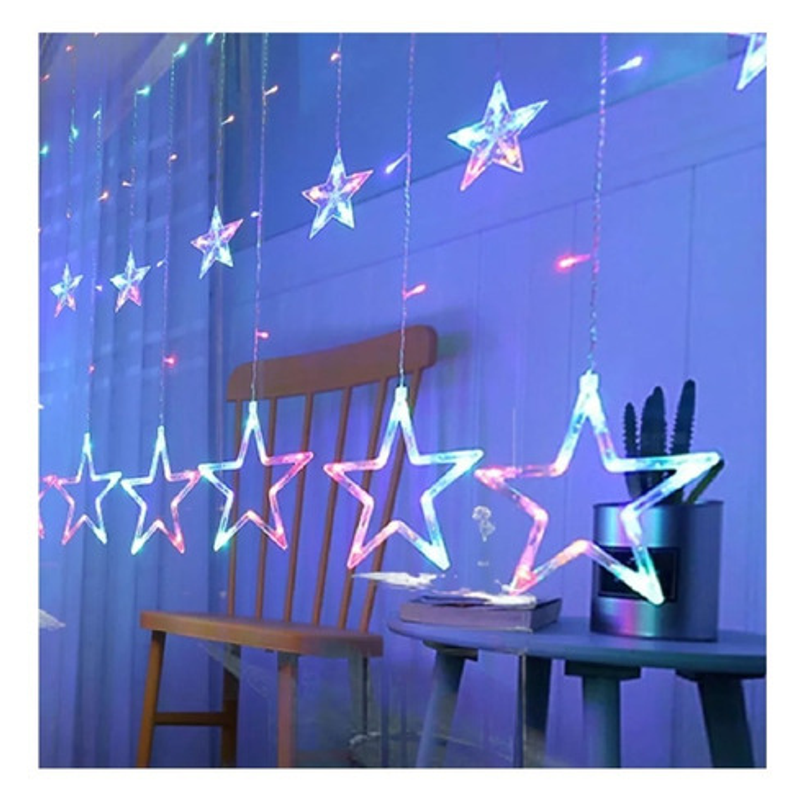 Luces Navidad Guirnalda Cascada Estrella 3m 7005 11