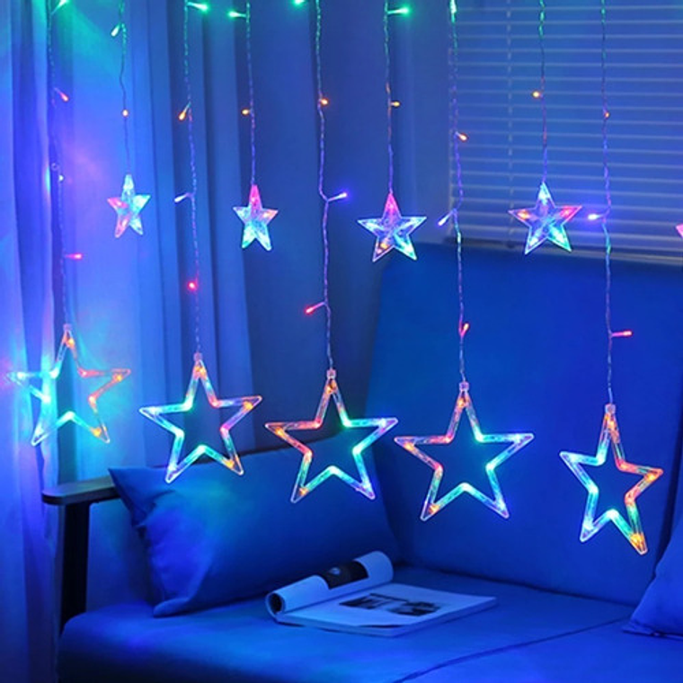 Luces Navidad Guirnalda Cascada Estrella 3m 7005 16