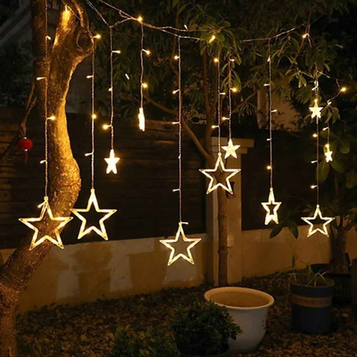 Luces Navidad Guirnalda Cascada Estrella 3m 7005 26