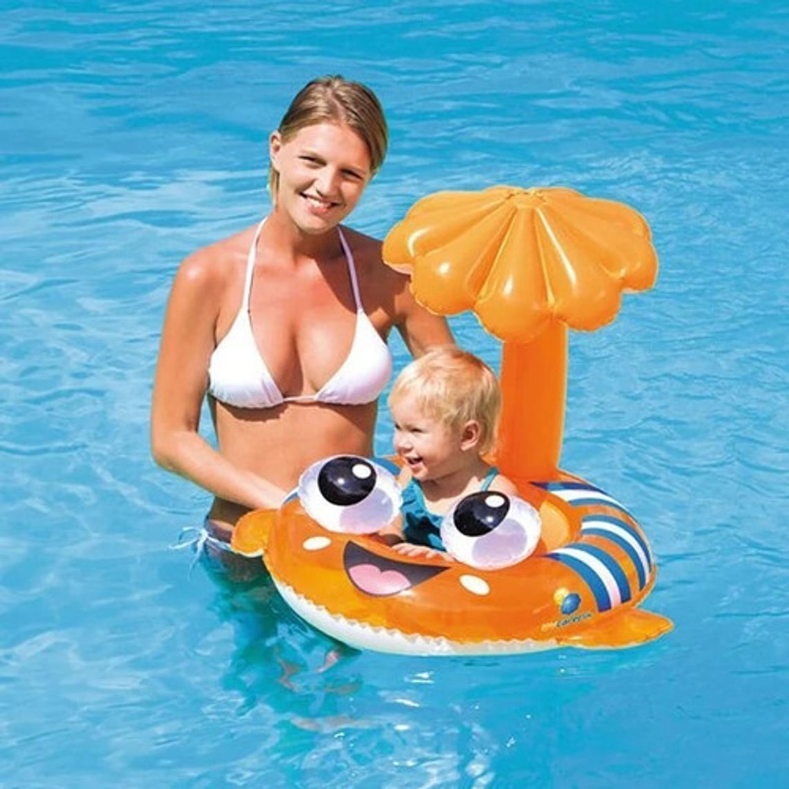 Flotador Sombrilla Playa Piscina Bebé Verano Niños 5