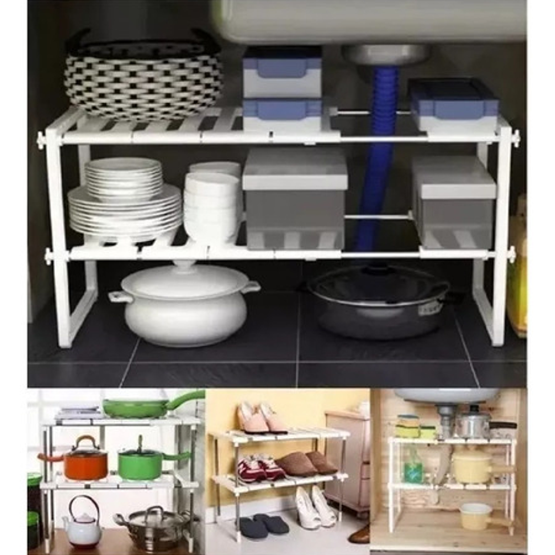 Organizador Estante De Cocina Multiuso Organizador De Ollas 4