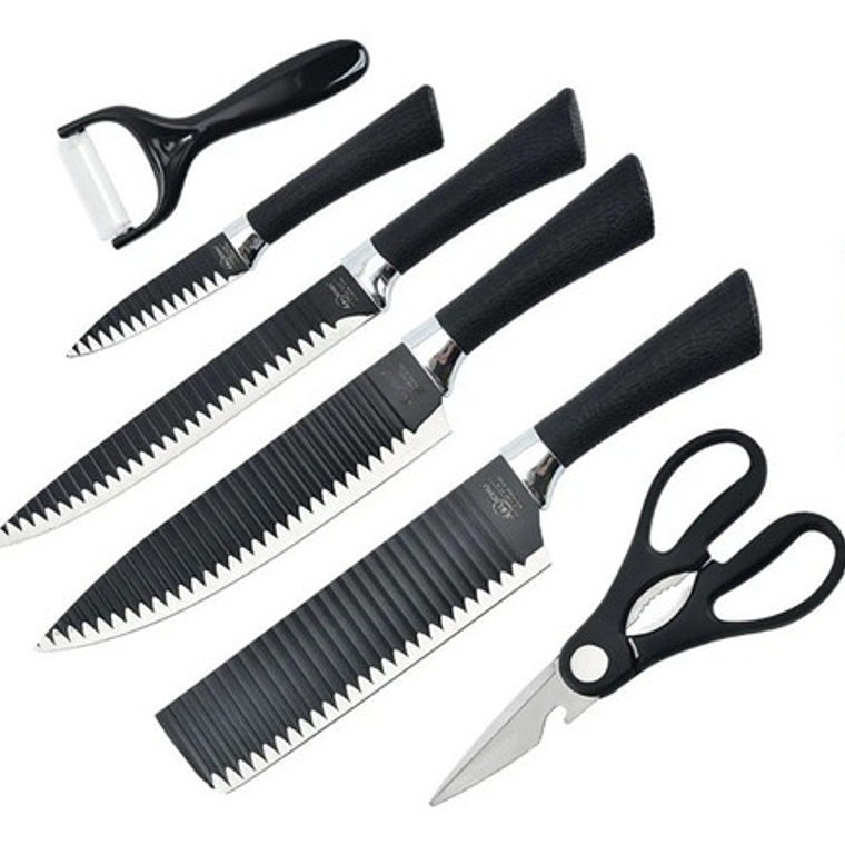 Set De 6 Cuchillos Juego Cuchillos Cocina  3
