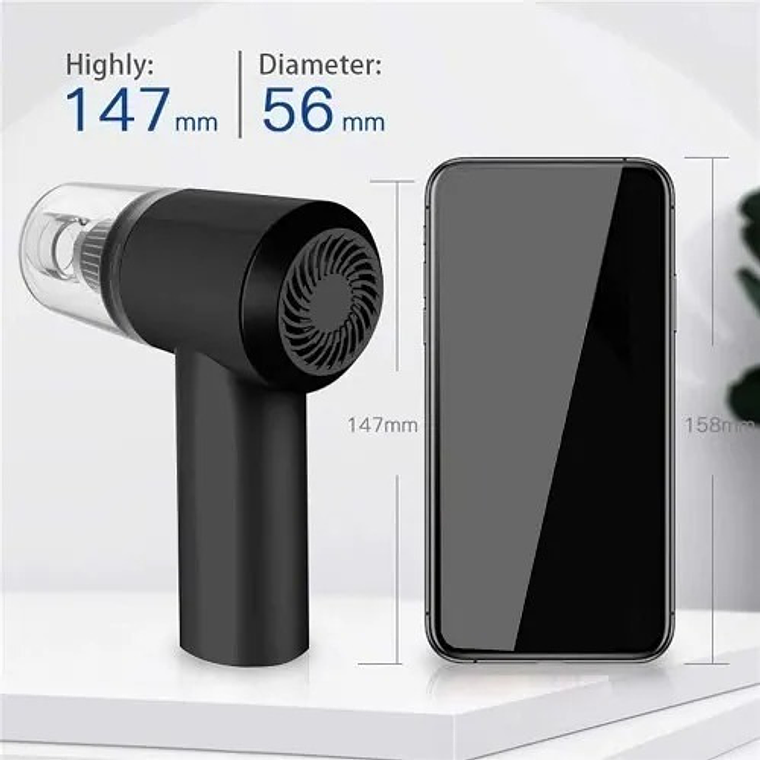 Aspiradora Inalámbrica Portátil Para Auto Recargable 7