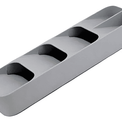 Bandeja Organizadora Para Cubiertos 39x9cm Gris Importadora Waos