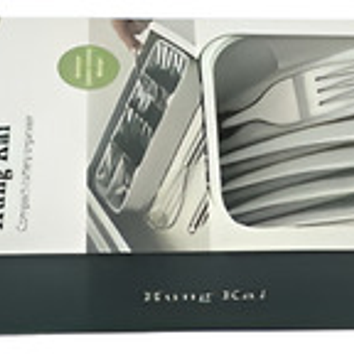 Bandeja Organizadora Para Cubiertos 39x9cm Gris Importadora Waos 3