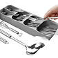 Bandeja Organizadora Para Cubiertos 39x9cm Gris Importadora Waos - Miniatura 4