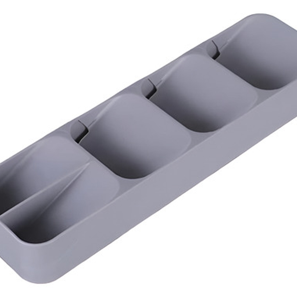 Bandeja Organizadora Para Cubiertos 39x9cm Gris Importadora Waos 9