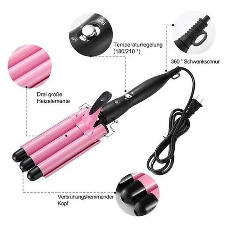 Ondulador Rizador De Pelo Profesional Cabello 2