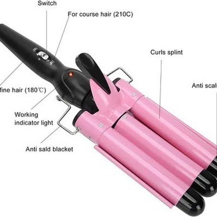 Ondulador Rizador De Pelo Profesional Cabello 6