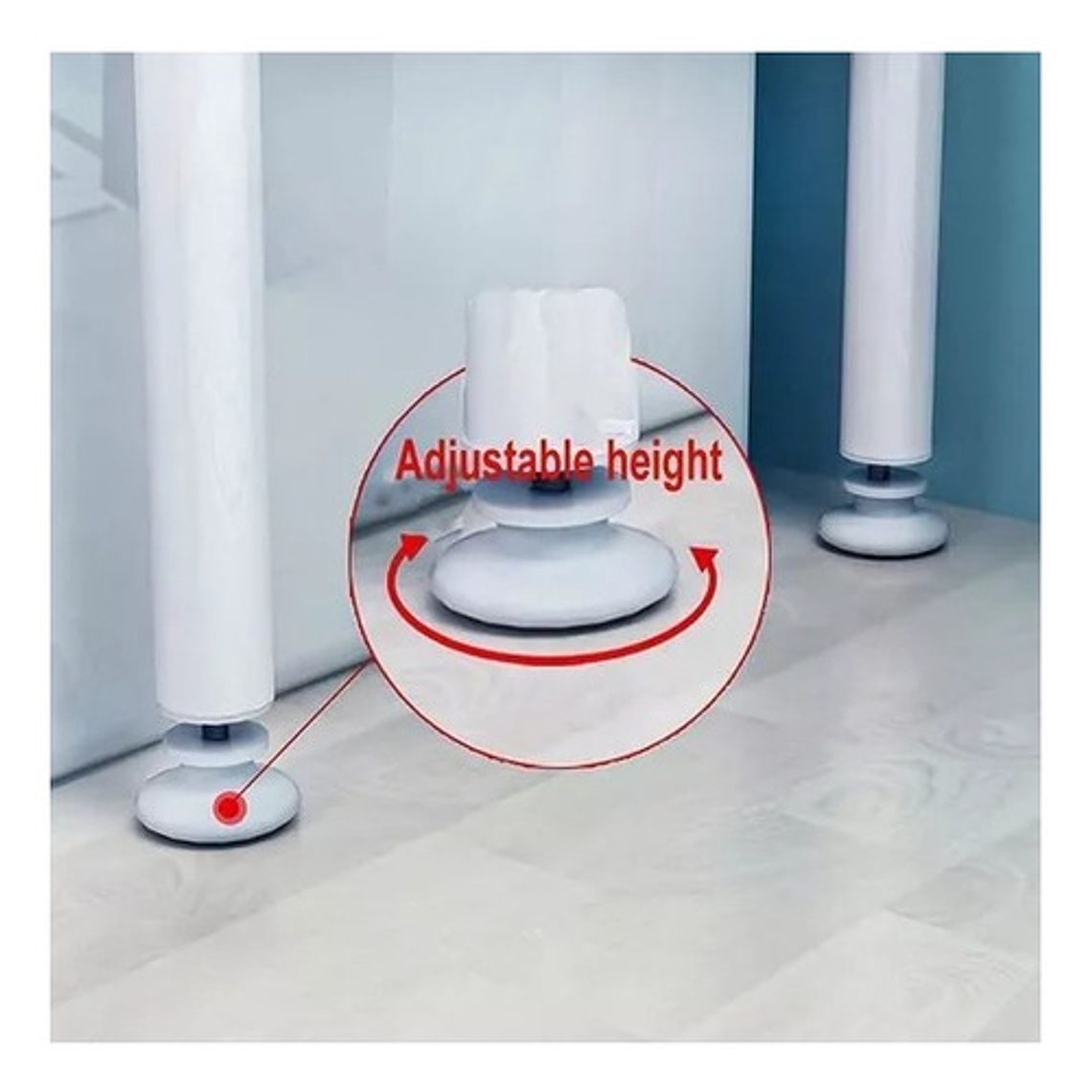 Organizador Estante De Lavadora Baño Metalico Rack 3 Niveles Color Blanca 3