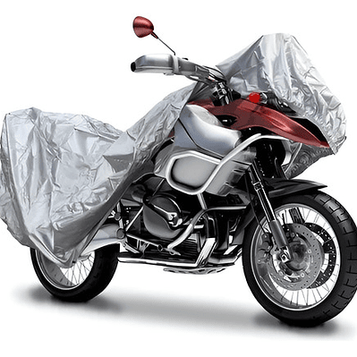 Funda Impermeable Globalhome Cubre Moto 130x230 Cm Gris Con Bolsa