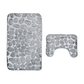 Set De Alfombras Baño Piedras Elegante - Miniatura 5