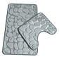 Set De Alfombras Baño Piedras Elegante - Miniatura 7