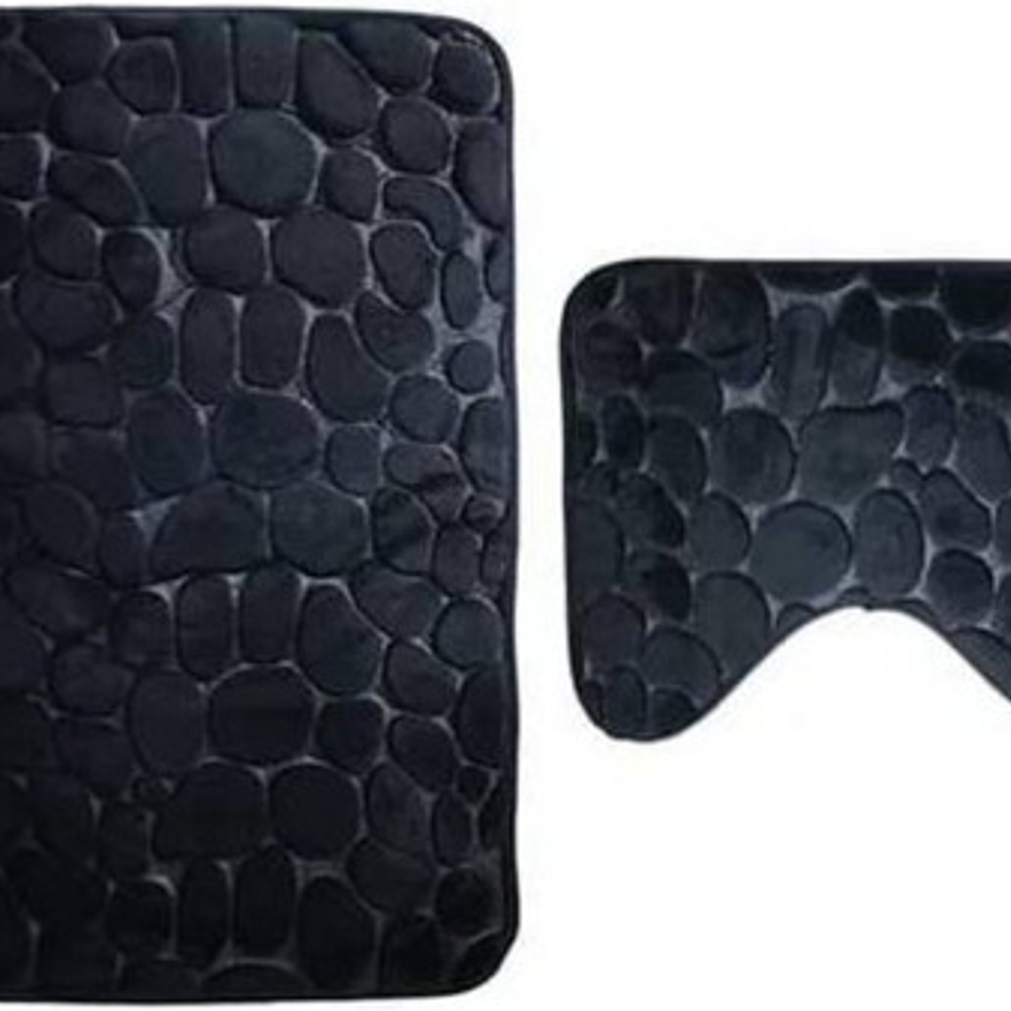 Set De Alfombras Baño Piedras Elegante 8