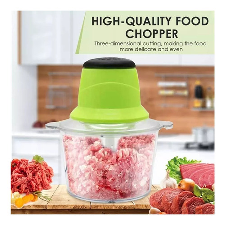 Picador De Verduras Carnes Cortador Fruta Multiuso Electrico 6