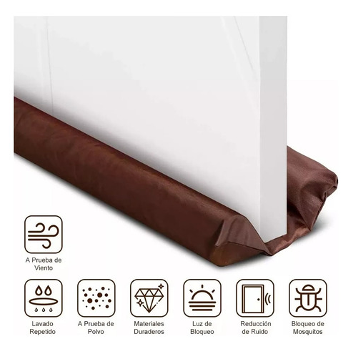 Pack 2 Protector Aislante Frío Polvo Para Puertas Ventanas  2