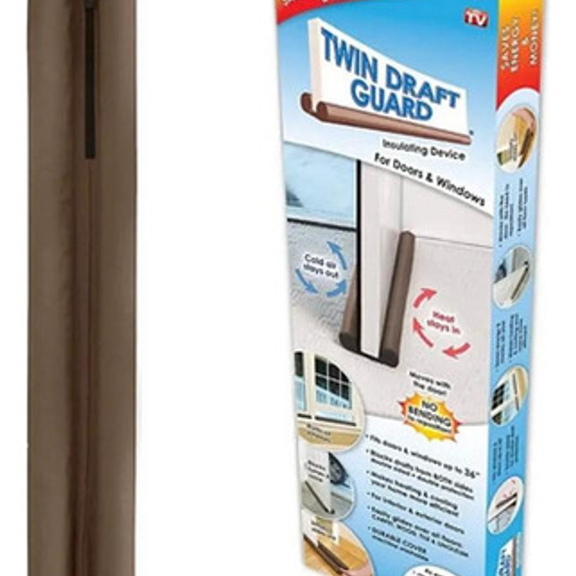 Pack 2 Protector Aislante Frío Polvo Para Puertas Ventanas  6