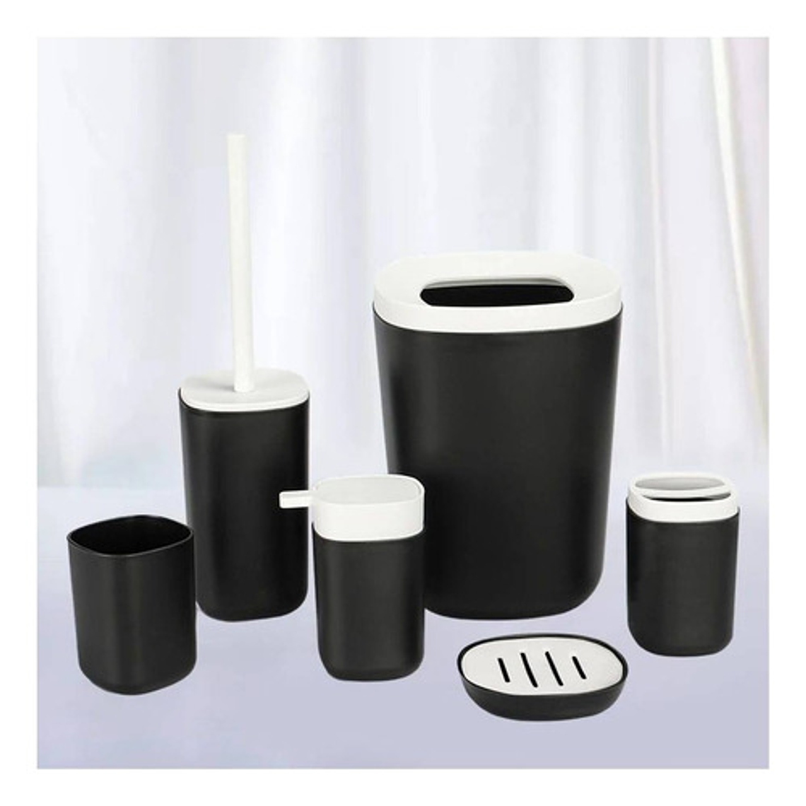 Juego Para Baño De 6 Piezas Accesorios Bathroom 1