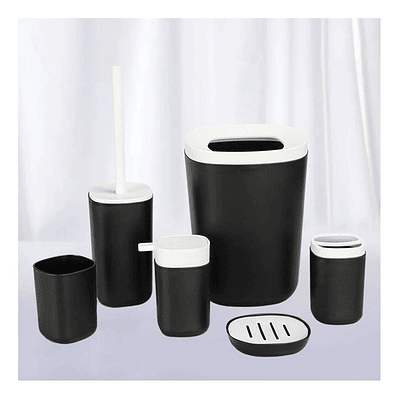 Juego Para Baño De 6 Piezas Accesorios Bathroom