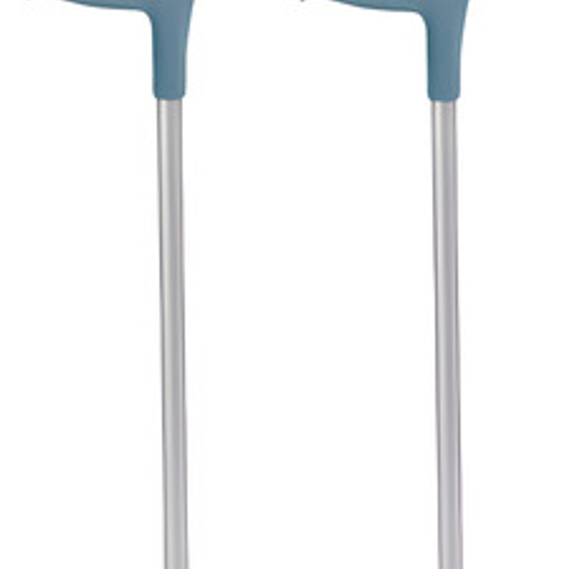 2 Bastón Muleta Canadiense Regulable En Altura Color Plateado 1