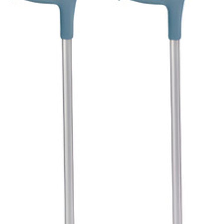 2 Bastón Muleta Canadiense Regulable En Altura Color Plateado 1