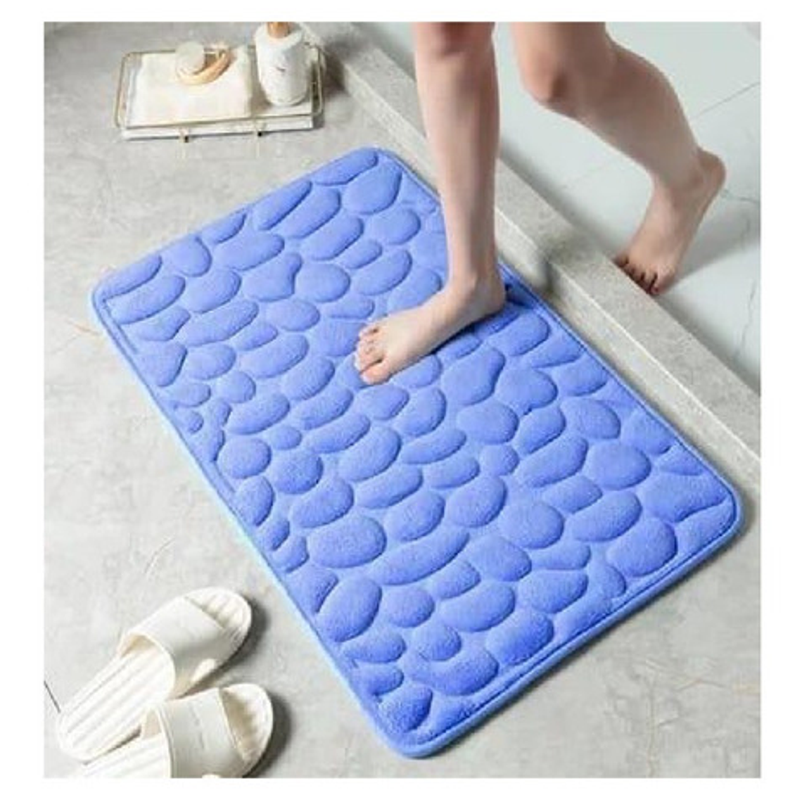 Alfombra De Baño Absorbente Suave Bajada De Baño  5