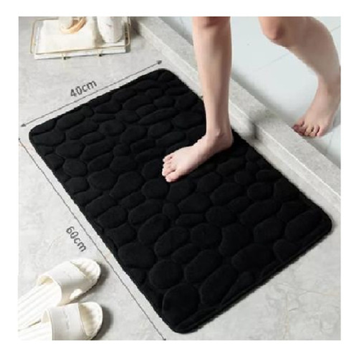 Alfombra De Baño Absorbente Suave Bajada De Baño  10