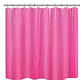 Cortina Baño Ducha Poliester 180x180 Transparente Rosada - Miniatura 1