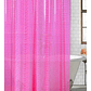 Cortina Baño Ducha Poliester 180x180 Transparente Rosada - Miniatura 2