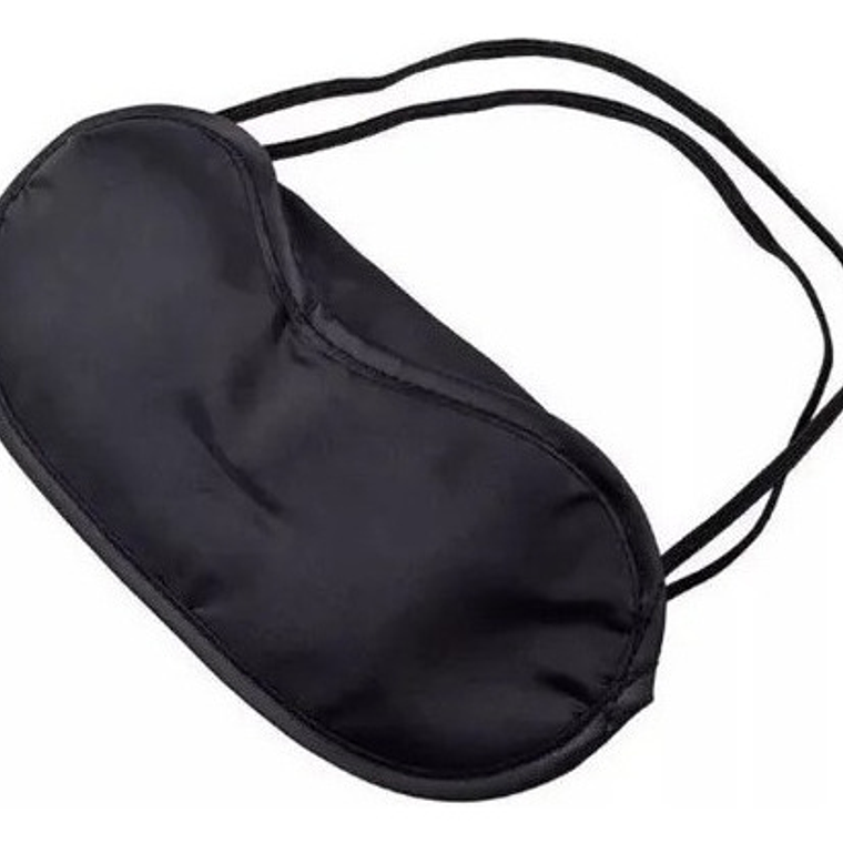 Antifaz Para Dormir Jia Nan Seda Negro Doble Elástico Descanso Mixta 2