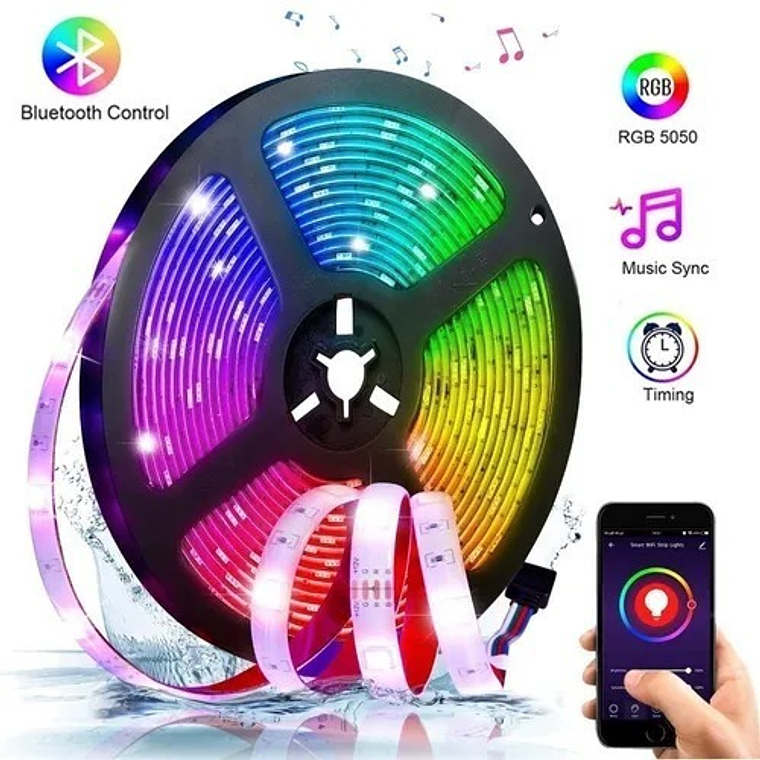 Tira Led Rgb Bluetooth Led Mood Usb 2m Ip54 Controlador Color 1