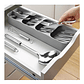 Bandeja Organizadora Para Cubiertos 39x9cm Gris Importadora Waos - Miniatura 3