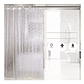Cortina De Baño Impermeable Transparente 3d Smart Business 1.8x1.8m Con Argollas - Miniatura 1