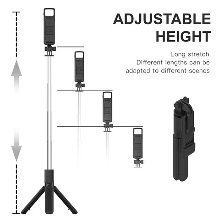 Palo Selfie 3 En 1 Trípode Flash Bluetooth Control / Smart 2