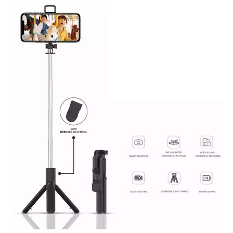 Palo Selfie 3 En 1 Trípode Flash Bluetooth Control / Smart 6