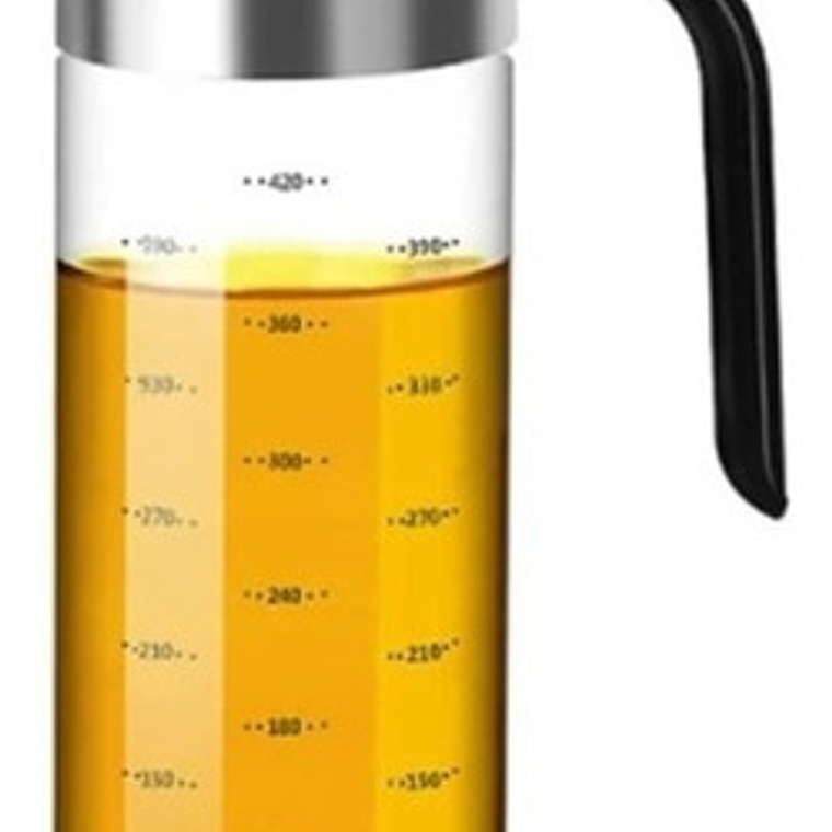 Aceitera Vinagrera Vidrio Csdfg 550ml Pico Vertedor No Gotea 1