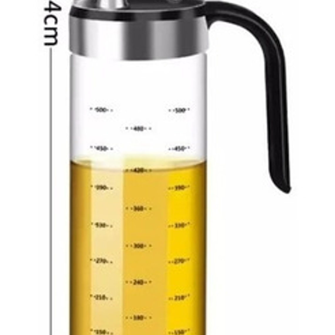 Aceitera Vinagrera Vidrio Csdfg 550ml Pico Vertedor No Gotea 2